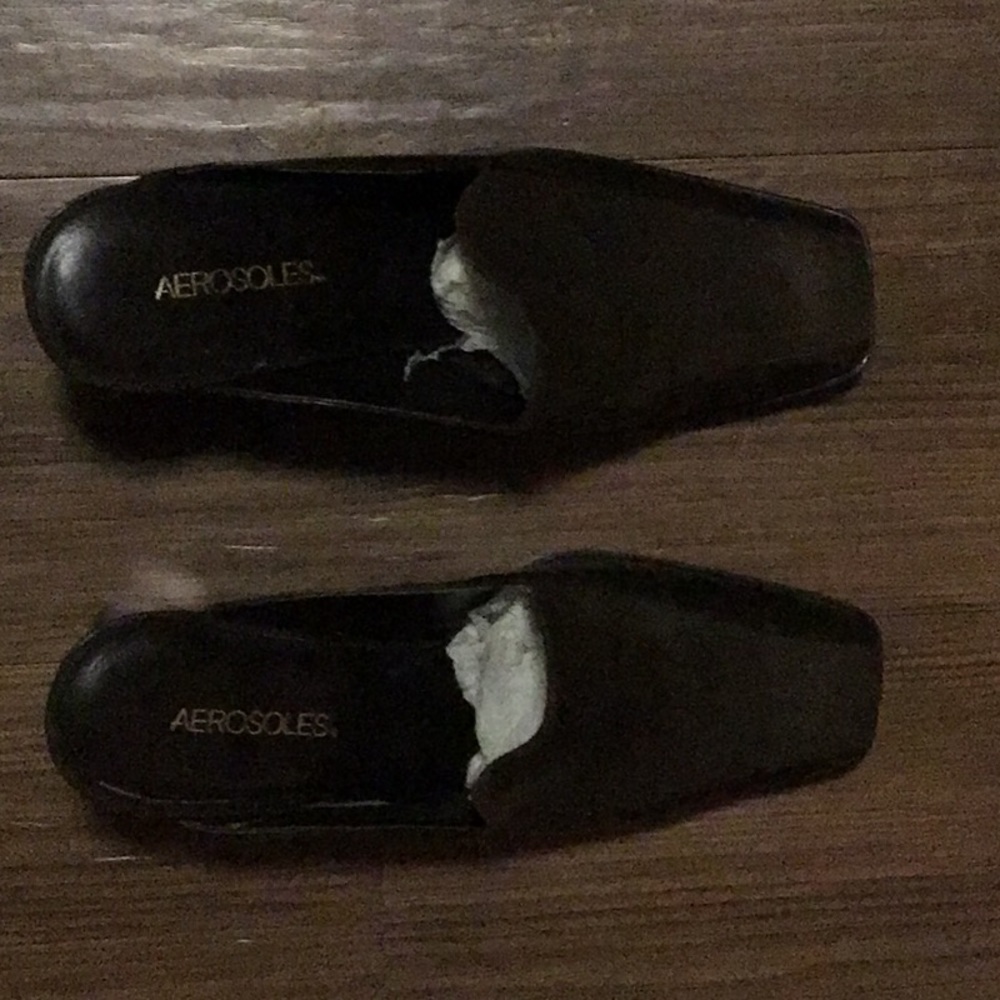 Brown “Suede/Leather” Aerosoles Sling Backs. Size 9.
